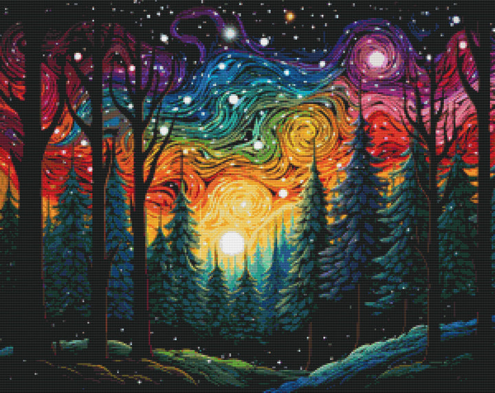Chromatic Wilderness Diamond Painting Kit